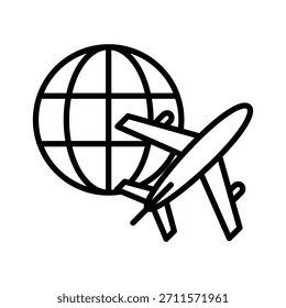 Plane icon illustration vector design template