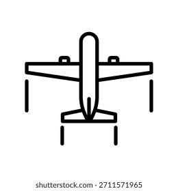 Plane icon illustration vector design template