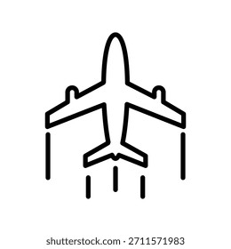 Plane icon illustration vector design template