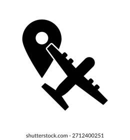 Ilustración de icono de avión Plantilla de diseño de Vector