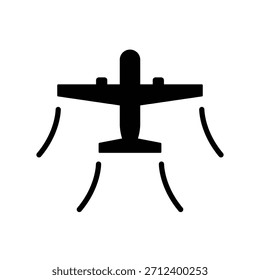 Plane icon illustration vector design template