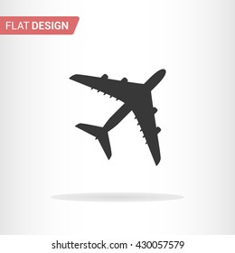 Plane icon isolated on background