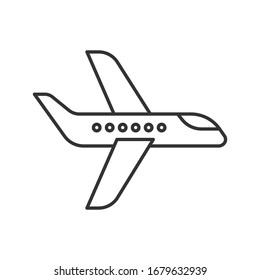 Plane icon isolated on white background. Aircraft symbol modern, simple, vector, icon for website design, mobile app, ui. Vector Illustration