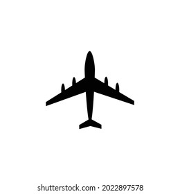 Plane icon isolated on white background. Vector illustration