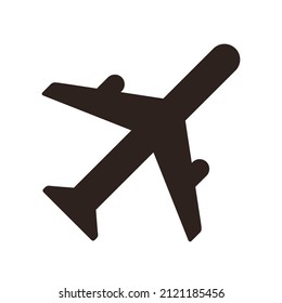 Plane icon isolated on white background