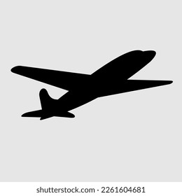 Icono de plano aislado en fondo blanco. Ilustración del vector