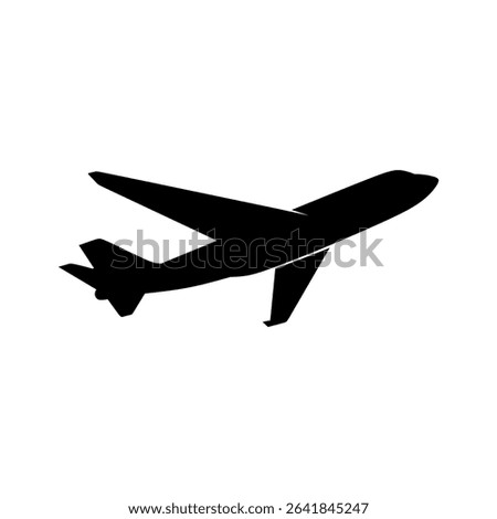 Plane icon icon isolated on white background, airplane symbol in flat style. Airplane sign in black. Vector illustration.