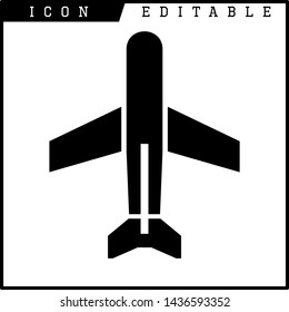 plane icon isolated sign symbol vector illustration - vector 