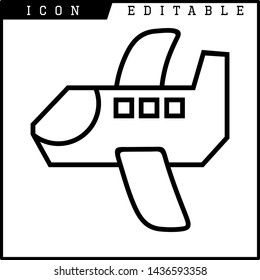 plane icon isolated sign symbol vector illustration - vector 