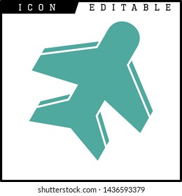 plane icon isolated sign symbol vector illustration - vector 