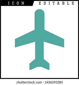 plane icon isolated sign symbol vector illustration - vector 