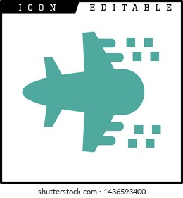 plane icon isolated sign symbol vector illustration - vector 