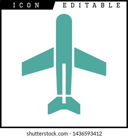 plane icon isolated sign symbol vector illustration - vector 