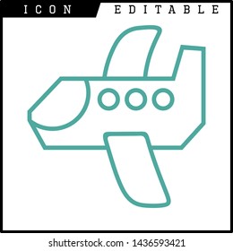 plane icon isolated sign symbol vector illustration - vector 