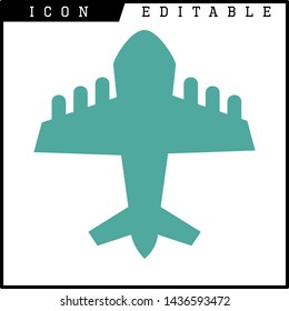 plane icon isolated sign symbol vector illustration - vector 