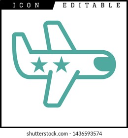 plane icon isolated sign symbol vector illustration - vector 