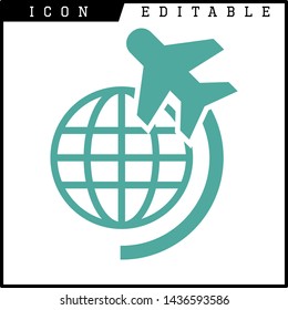 plane icon isolated sign symbol vector illustration - vector 