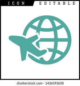 plane icon isolated sign symbol vector illustration - vector 