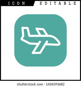 plane icon isolated sign symbol vector illustration - vector 