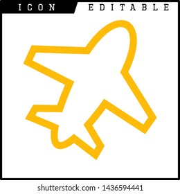 plane icon isolated sign symbol vector illustration - vector 