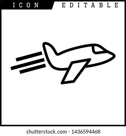 plane icon isolated sign symbol vector illustration - vector 