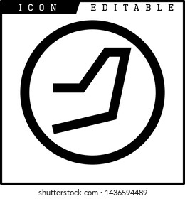 plane icon isolated sign symbol vector illustration - vector 