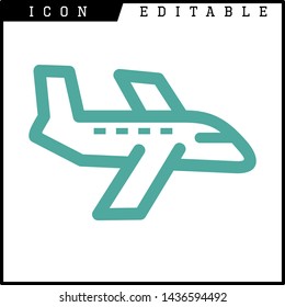 plane icon isolated sign symbol vector illustration - vector 