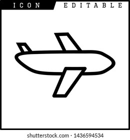plane icon isolated sign symbol vector illustration - vector 
