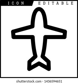 plane icon isolated sign symbol vector illustration - vector 