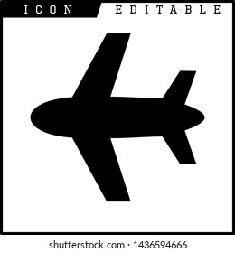 plane icon isolated sign symbol vector illustration - vector 