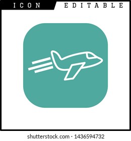 plane icon isolated sign symbol vector illustration - vector 