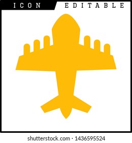 plane icon isolated sign symbol vector illustration - vector 