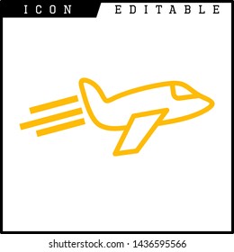 plane icon isolated sign symbol vector illustration - vector 