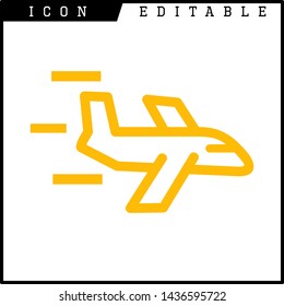 plane icon isolated sign symbol vector illustration - vector 