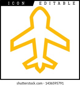 plane icon isolated sign symbol vector illustration - vector 