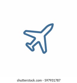 Plane icon. Jet vector