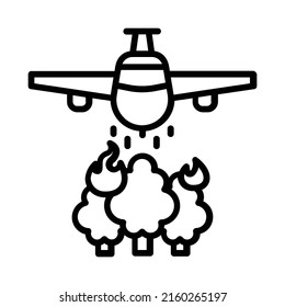 Icono de plano. Diseño De Estilo De Arte De Línea Aislado En Fondo Blanco