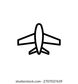 Icono de plano Estilo de línea Diseño simple