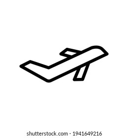 plane icon line style vector for your web, mobile app logo UI design