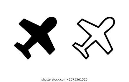 Plane icon logo design. Airplane sign and symbol. Flight transport symbol. Travel sign. aeroplane
