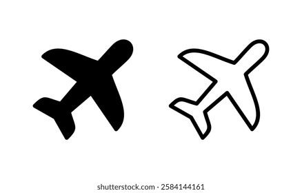 Plane icon logo design. Airplane sign and symbol. Flight transport symbol. Travel sign. aeroplane