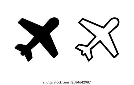 Plane icon logo design. Airplane sign and symbol. Flight transport symbol. Travel sign. aeroplane