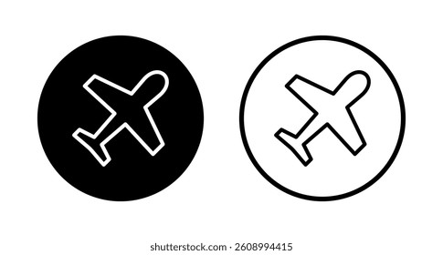 Plane icon logo design. Airplane sign and symbol. Flight transport symbol. Travel sign. aeroplane