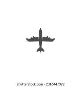 Plane icon logo design template vector illustration