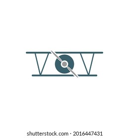 Plane icon logo design template vector illustration
