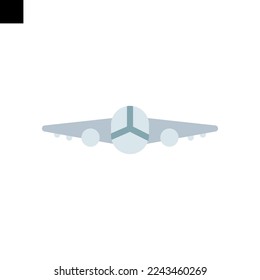 plane icon logo flat style vector