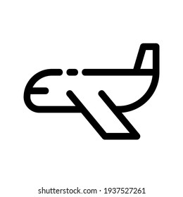 plane icon or logo isolated sign symbol vector illustration - high quality black style vector icons
