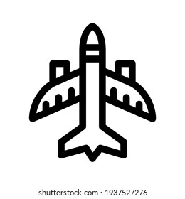 plane icon or logo isolated sign symbol vector illustration - high quality black style vector icons
