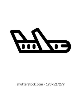 plane icon or logo isolated sign symbol vector illustration - high quality black style vector icons
