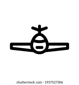 plane icon or logo isolated sign symbol vector illustration - high quality black style vector icons
